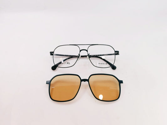 iDom Eyeglasses Full Rim Square Clip on For Men & Women 101769