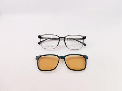 iDom Eyeglasses Full Rim Square Clip on For Men & Women 188463