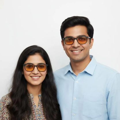 iDom Eyeglasses Full Rim Square Clip on For Men & Women 188463