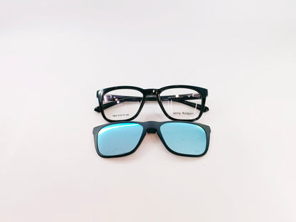 iDom Eyeglasses Full Rim Square Clip on For Men & Women 222836