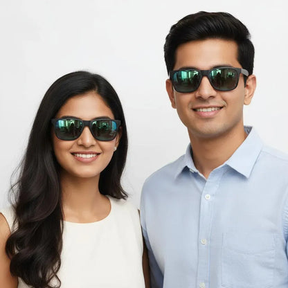 iDom Eyeglasses Full Rim Square Clip on For Men & Women 222836