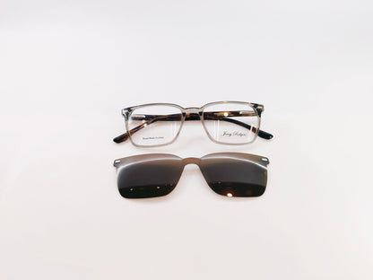 iDom Eyeglasses Full Rim Square Clip on For Men & Women 331213