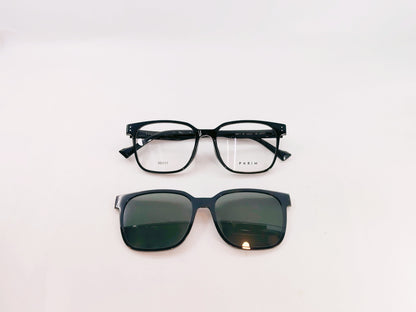 iDom Eyeglasses Full Rim Square Clip on For Men & Women 471838