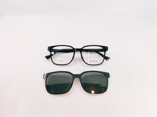 iDom Eyeglasses Full Rim Square Clip on For Men & Women 471838
