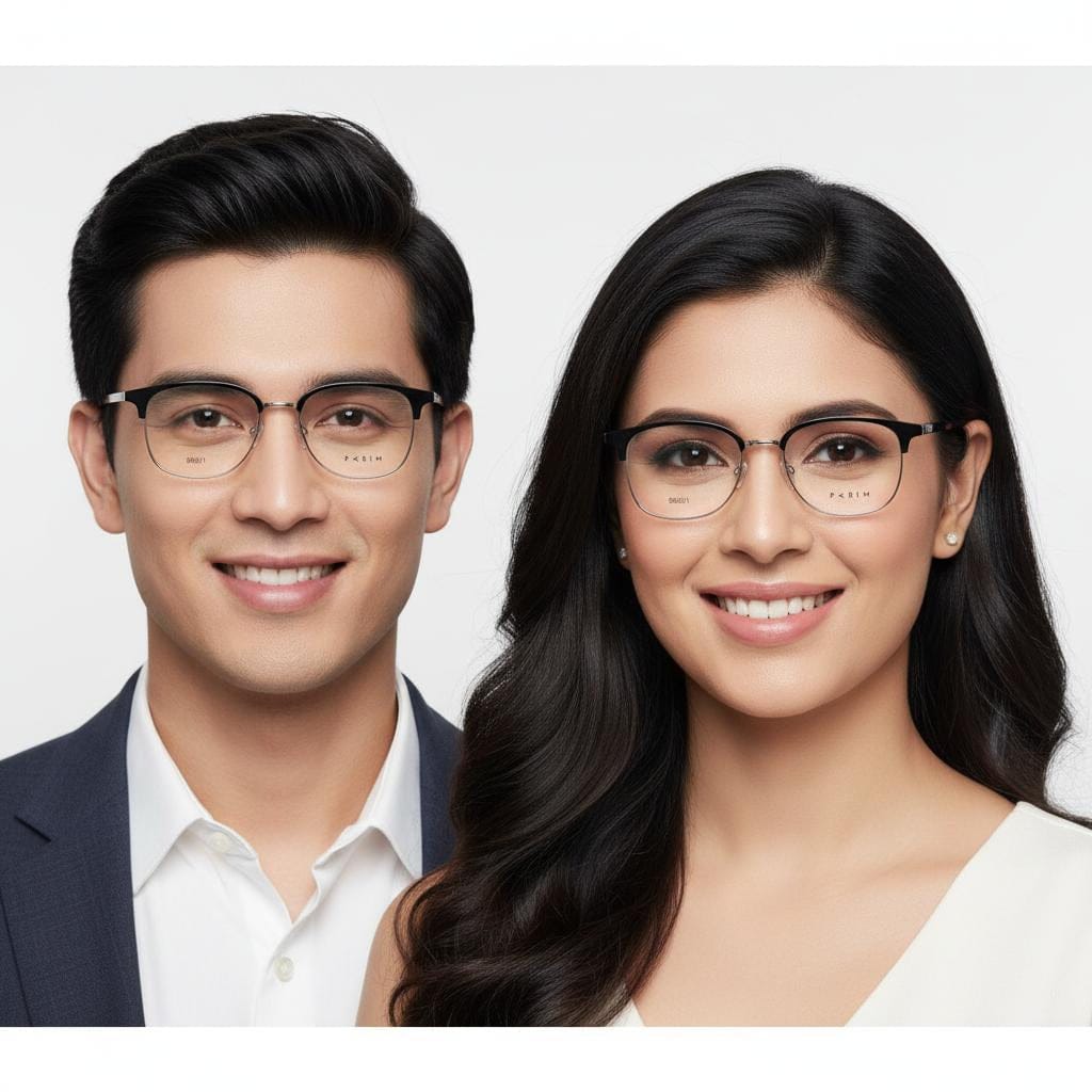 iDom Eyeglasses Full Rim Square For Men & Women 333905