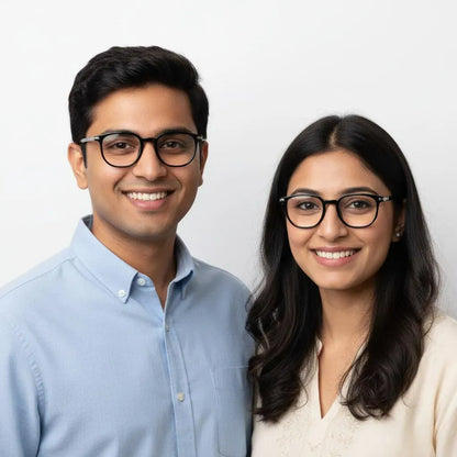 iDom Eyeglasses Full Rim Square Geometric For Men & Women 102722