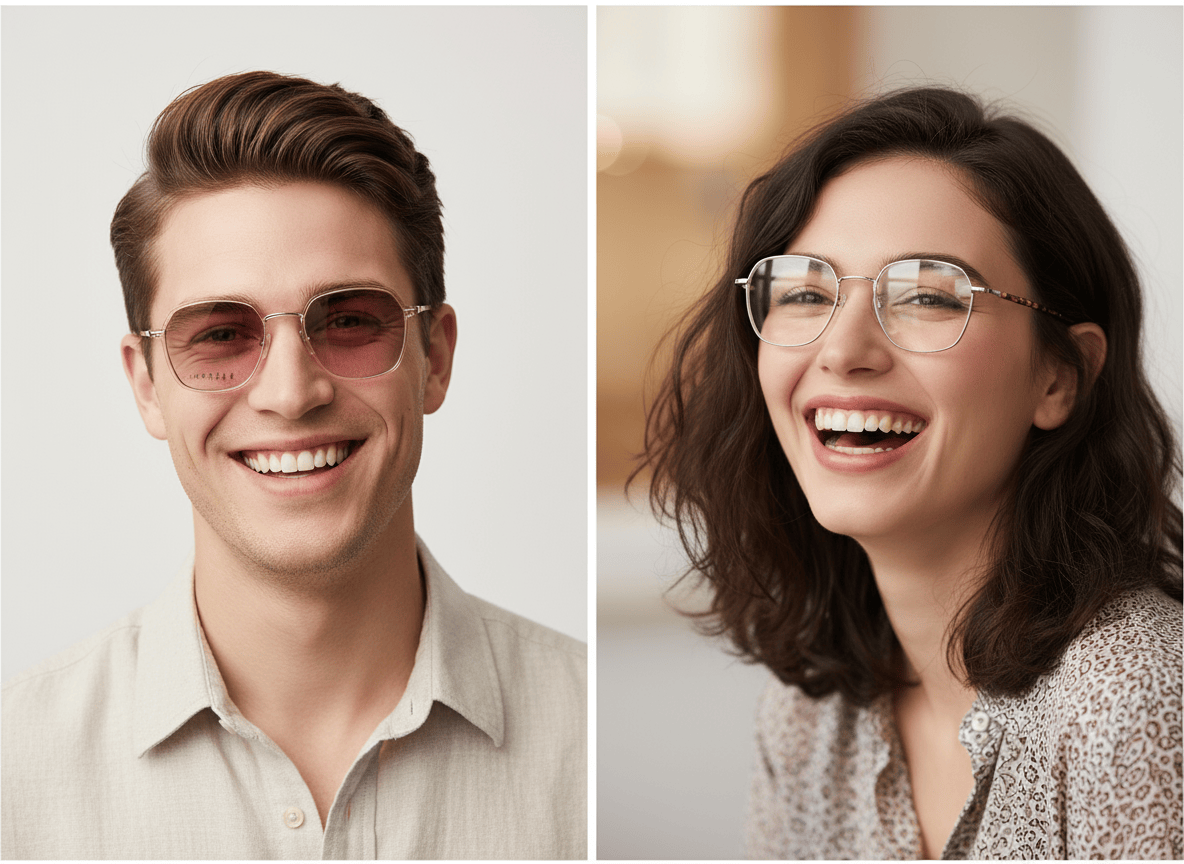 iDom Eyeglasses Full Rim Square Geometric For Men & Women 170049