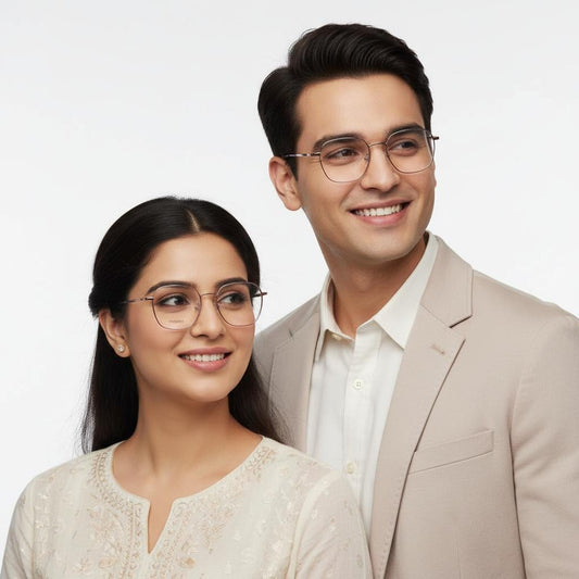 iDom Eyeglasses Full Rim Square Geometric For Men & Women 256187