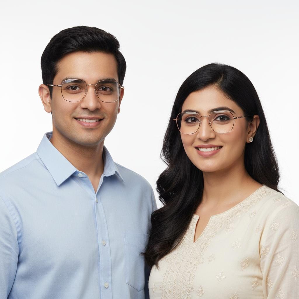 iDom Eyeglasses Full Rim Square Geometric For Men & Women 317170