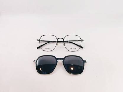 iDom Eyeglasses Full Rim Square Geometric For Men & Women 375979