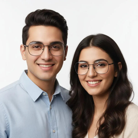 iDom Eyeglasses Full Rim Square Geometric For Men & Women 375979