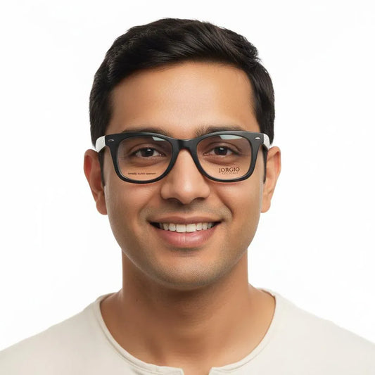 iDom Eyeglasses Full Rim Square Specs For Men 125485