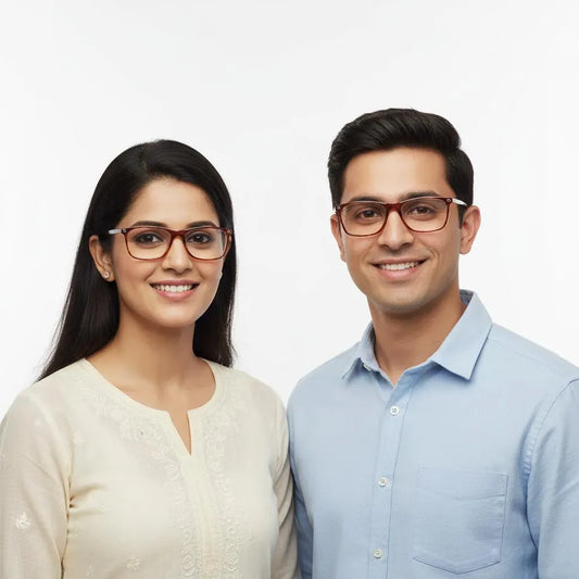 iDom Eyeglasses Full Rim Square Specs For Men & Women 640851