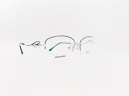 iDom Eyeglasses Half Frame Oval Specs For Women 119610