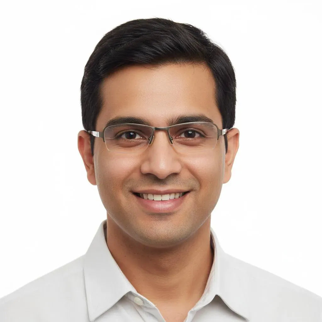 iDom Eyeglasses Half Frame Rectangle Specs For Men 166672