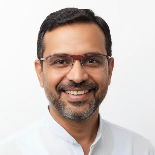 iDom Eyeglasses Half Frame Rectangle Specs For Men 271726