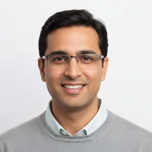 iDom Eyeglasses Half Frame Rectangle Specs For Men & Women 648251