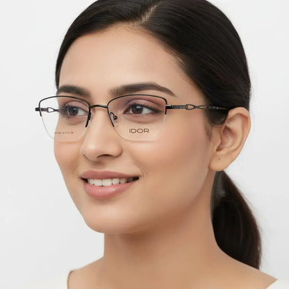 iDom Eyeglasses Half Rim Butterfly Shape For Women 138459