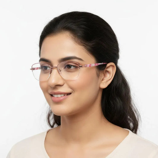 iDom Eyeglasses Half Rim Butterfly Shape For Women 170902