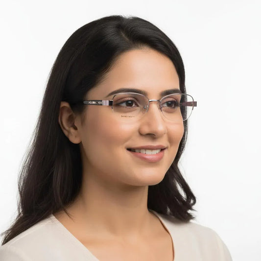 iDom Eyeglasses Half Rim Cat-Eye Shape For Women 161108