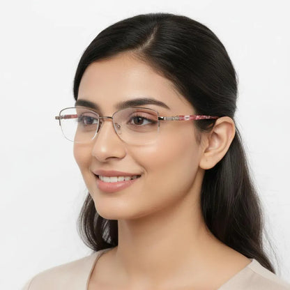 iDom Eyeglasses Half Rim Cat-Eye Shape For Women 174680