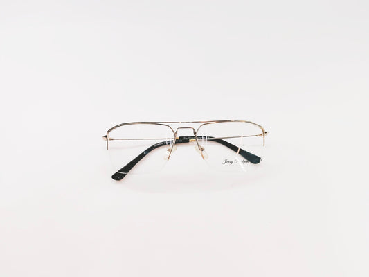 iDom Eyeglasses Half Rim Frame Square Shape for Men & Women 310807