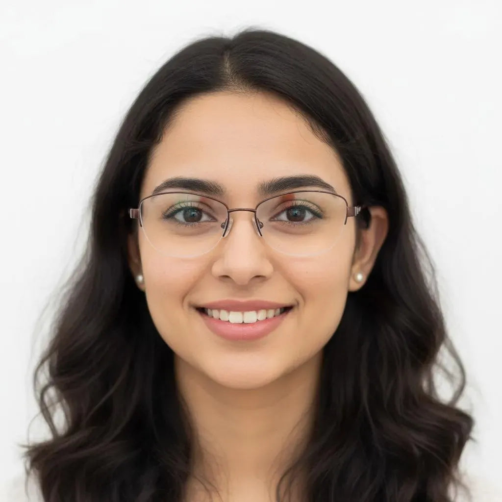 iDom Eyeglasses Half Rim Oval Specs For Women 228564