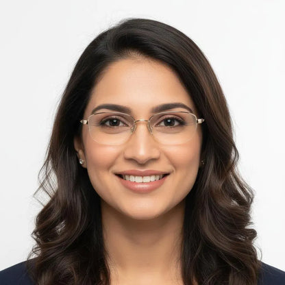 iDom Eyeglasses Half Rim Oval Specs For Women 327367