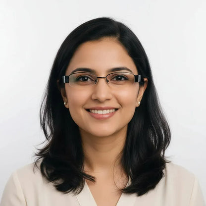 iDom Eyeglasses Half Rim Oval Specs For Women 333161