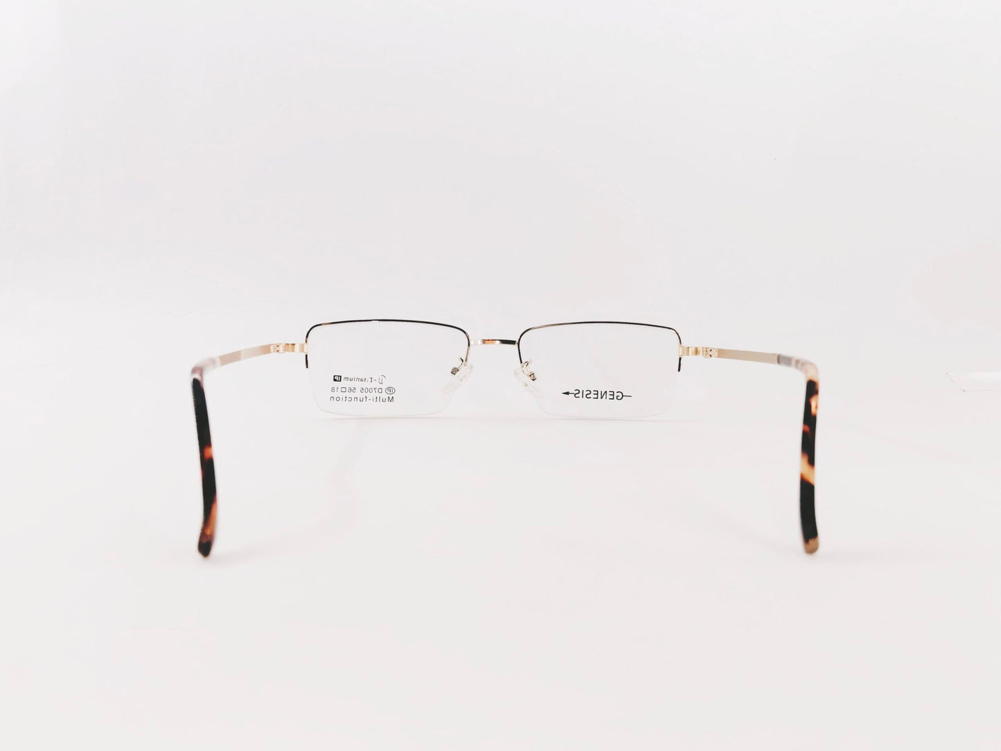 iDom Eyeglasses Half Rim Rectangle Clip on For Men 87D7005