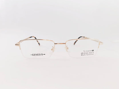 iDom Eyeglasses Half Rim Rectangle Clip on For Men 87D7005