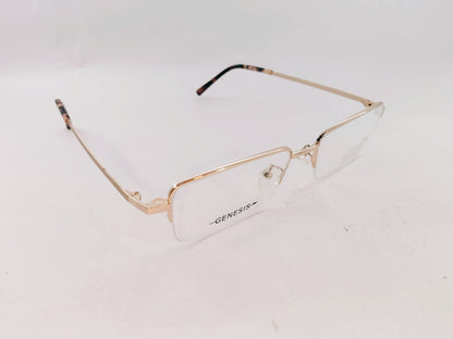 iDom Eyeglasses Half Rim Rectangle Clip on For Men 99887