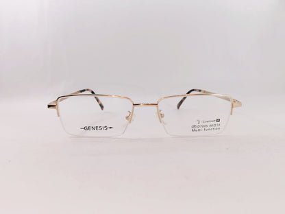iDom Eyeglasses Half Rim Rectangle Clip on For Men 99887