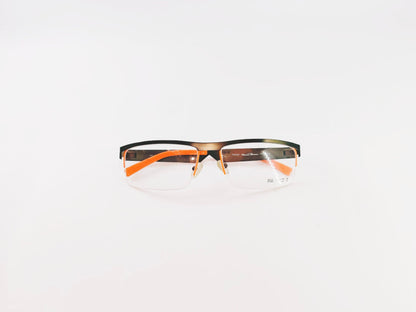 iDom Eyeglasses Half Rim Rectangle For Men 75F384