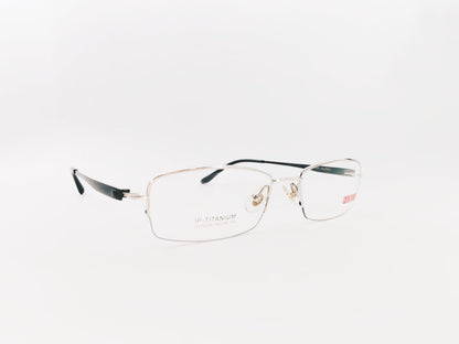 iDom Eyeglasses Half Rim Rectangle For Men & Women 190512
