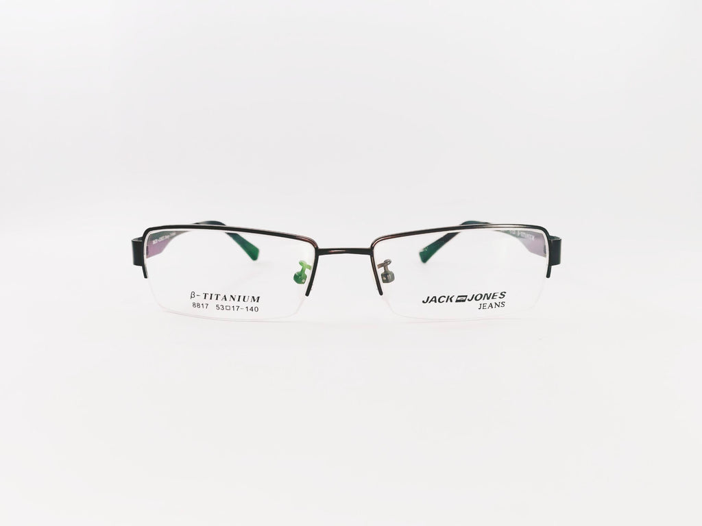 iDom Eyeglasses Half Rim Rectangle Shape for Men 220320