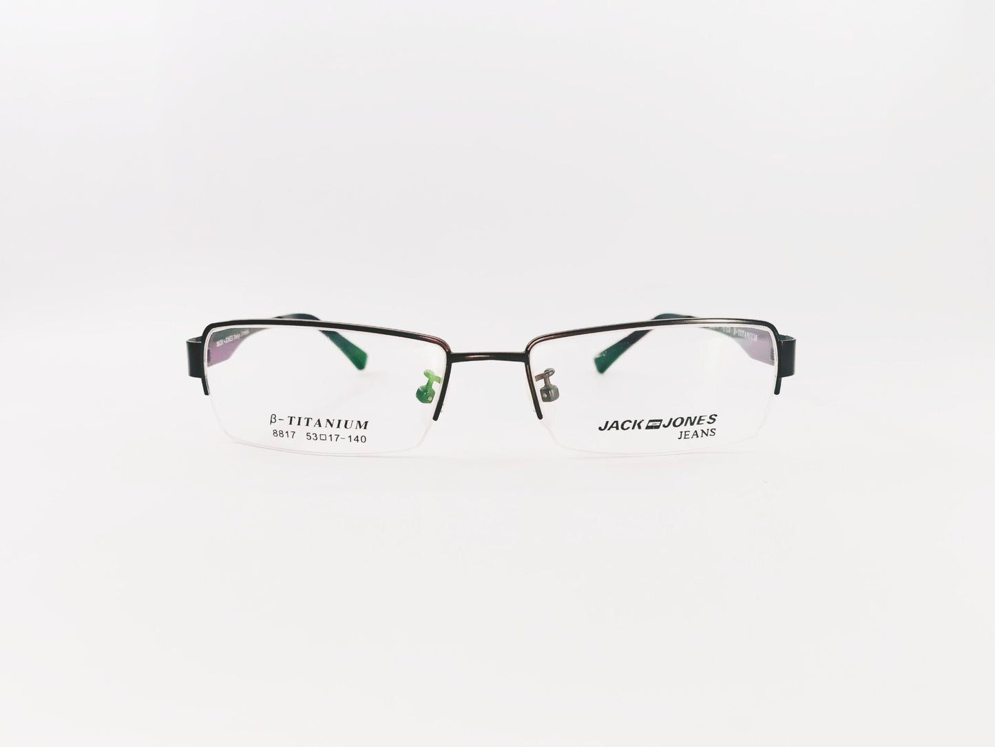 iDom Eyeglasses Half Rim Rectangle Shape for Men 220320