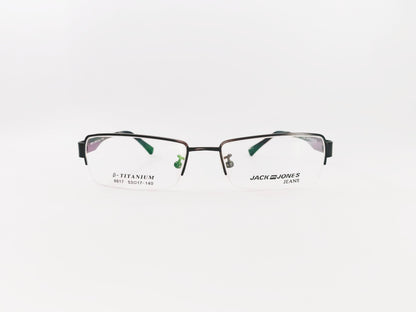 iDom Eyeglasses Half Rim Rectangle Shape for Men 220320