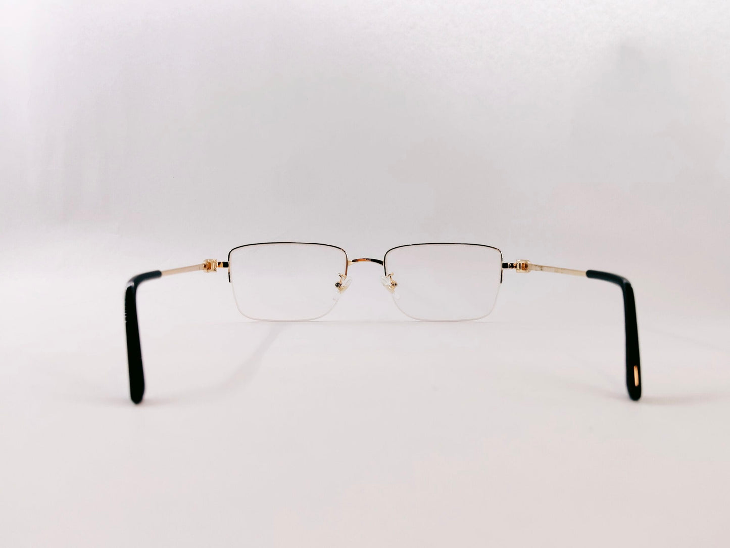 iDom Eyeglasses Half Rim Rectangle Shape for Men 221235