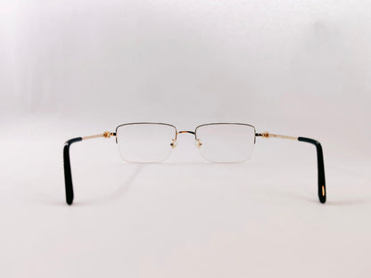 iDom Eyeglasses Half Rim Rectangle Shape for Men 221235