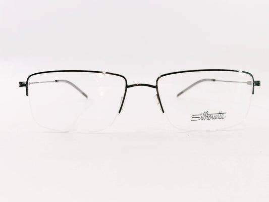 iDom Eyeglasses Half Rim Rectangle Shape For Men 222401
