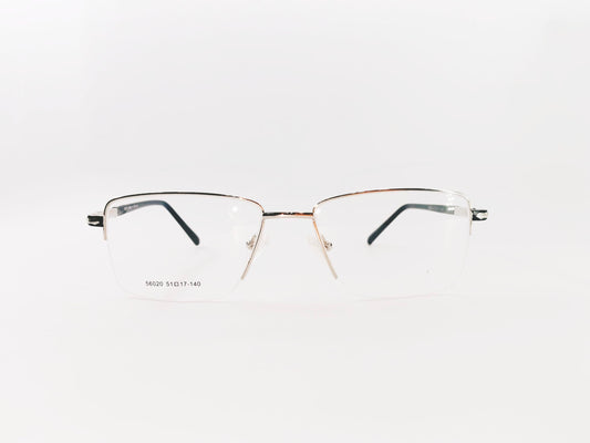 iDom Eyeglasses Half Rim Rectangle Shape for Men 328334