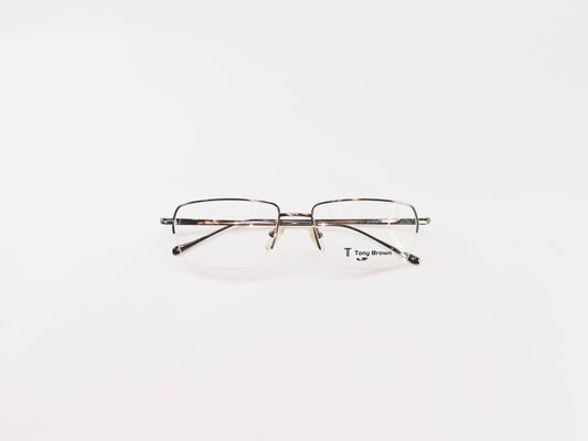 iDom Eyeglasses Half Rim Rectangle Shape for Men 328432