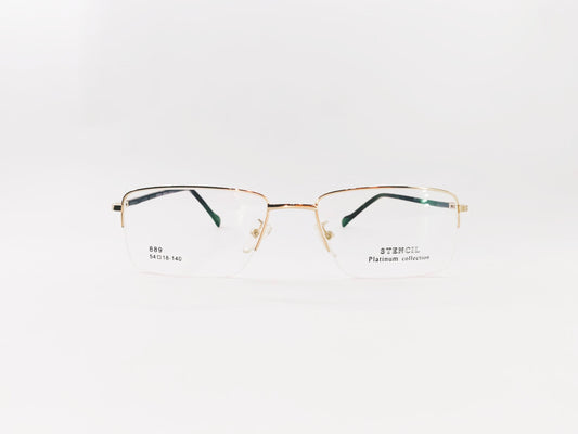 iDom Eyeglasses Half Rim Rectangle Shape for Men & Women 211376