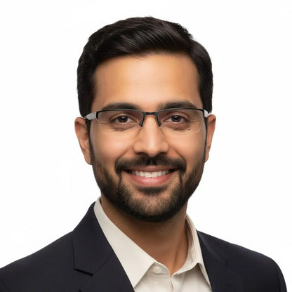 iDom Eyeglasses Half Rim Rectangle Specs For Men 111053