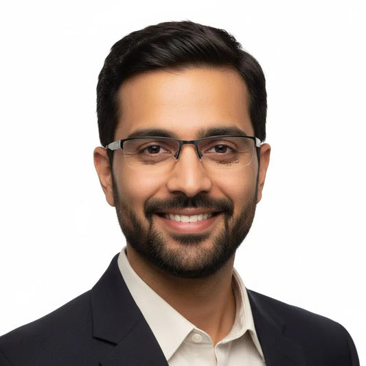 iDom Eyeglasses Half Rim Rectangle Specs For Men 111053