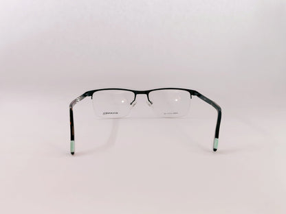 iDom Eyeglasses Half Rim Rectangle Specs For Men 138278
