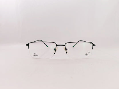 iDom Eyeglasses Half Rim Rectangle Specs For Men 217547