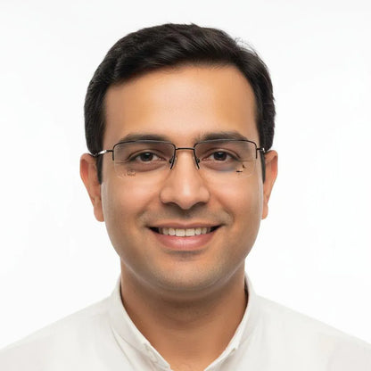 iDom Eyeglasses Half Rim Rectangle Specs For Men 217547