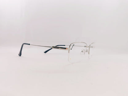 iDom Eyeglasses Half Rim Rectangle Specs For Men 255772